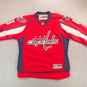 Reebok Washington Capitals Alex Ovechkin #8 NHL Jersey Mens Large Red 7185A